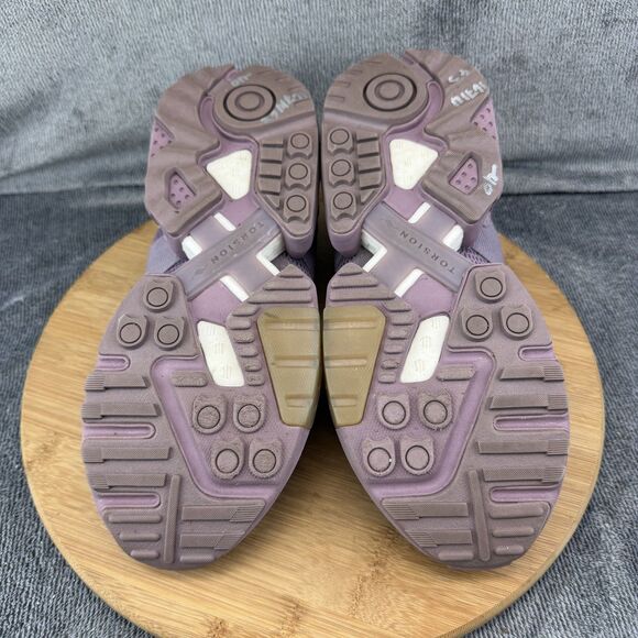 Adidas Torsion Shoes Mens Size 9 Purple Suede Low Top Athletic Sneakers EF4347 main image 5